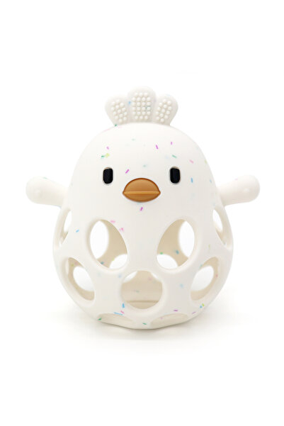 Choice 32-White 1PC Baby Silicone Teether Toys Cartoon Chick Shape Baby Toys ...