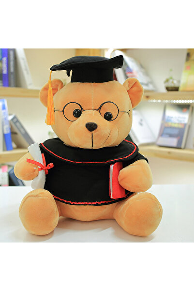 Choice6 about 18cm light brown 1pc 18cm Cute Graduate Dr. Bear Capybara Plush...