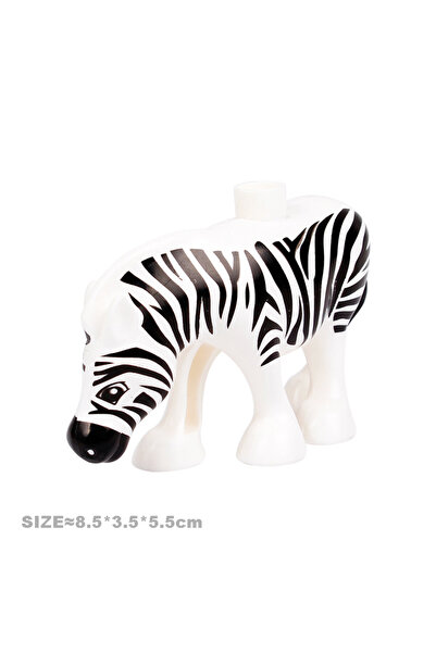 Choice57 Zebra Big Size Building Blocks Cat Dog Pig Rabbit Model Accessories ...