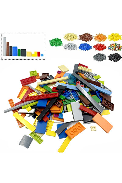 Choice8 mixcolor 150PCS DIY Model Smooth Thin Building Blocks MOC Multicolour...