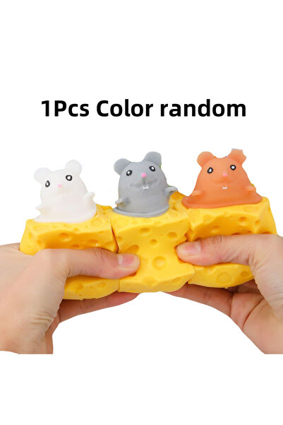Choice 1Pcs Color random Pop Up Funny Mouse And Cheese Block Squeeze Anti Str...