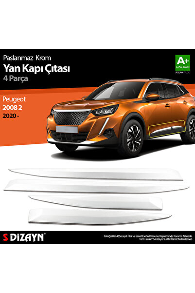 S Dizayn S-Dizayn Peugeot 2008 2 Krom Yan Kapı Çıtası 4 Prç 2020 Üzeri 6923141