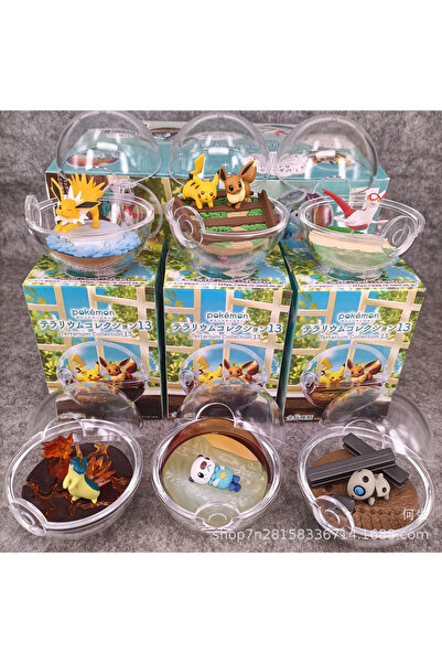 Choice 6Pcs Aset Pokemon Terrarium Series Blind Box Toys Relaxing Time Cute K...
