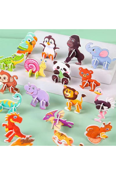Choice E 30Pcs Random 30pcs/set 3D Cartoon Puzzles Educational Toys Insect, D...