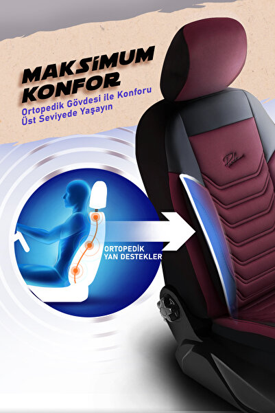 Panda Kılıf PANDA FLORİDA SERİSİ PİKE KUMAŞ OTO KOLTUK KILIFI - TAM SET