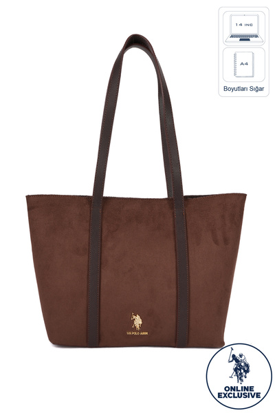 U.S. Polo Assn. Brown Women's Shoulder Bag Us26804 Online Exclusive