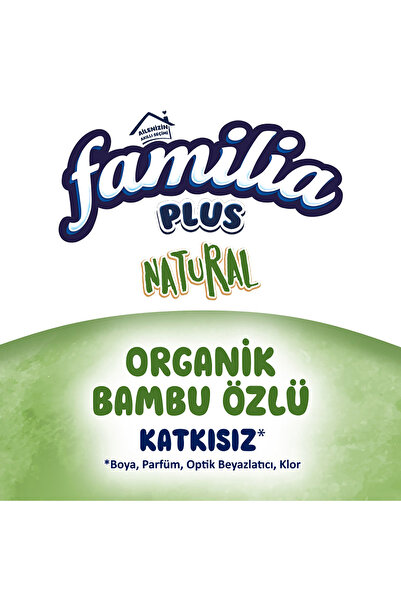 Familia Plus Natural Tuvalet Kağıdı 120 Rulo (40 Rulo x 3 Paket)