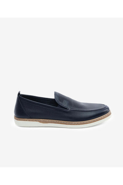 Greyder Erkek Lacivert Hakiki Deri Casual Ayakkabı 6Y1UA62624