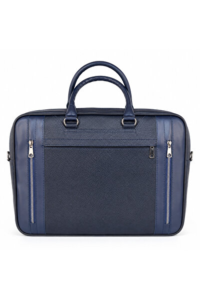 Mesut Balaban Deri Ürünleri Polo Trend Unisex Laptop Briefcase Navy Blue