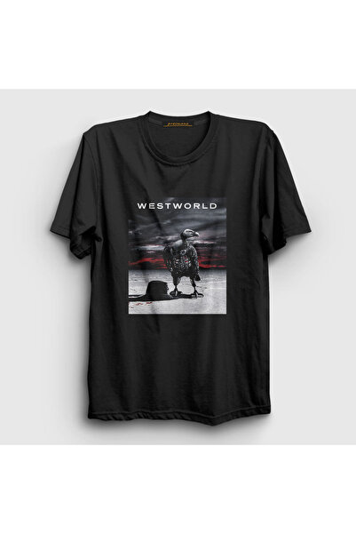 Presmono Unisex crna navlaka Westworld T-shirt 222986tt