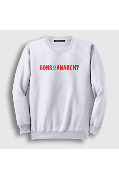Presmono Unisex bela majica sa logotipom Sons Of Anarchy 215628tt