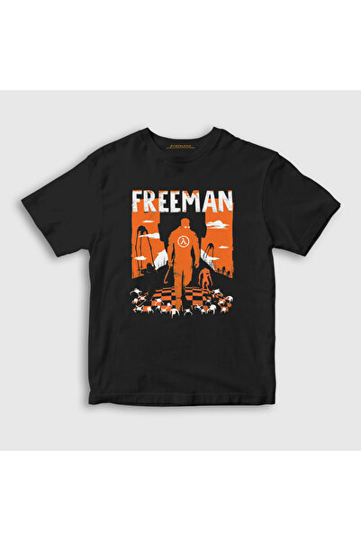 Presmono Unisex dečija crna majica Gordon Freeman igra Half Life T-shirt 5429...