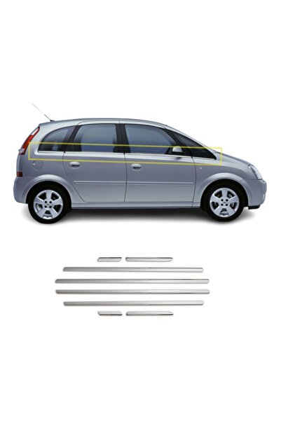 Opel Meriva A Krom Cam Çıtası 8 Parça 2003-2010 Arası P.Çelik