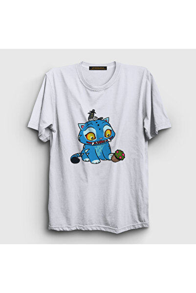 Presmono Unisex White Blue Tiger V2 K Pop Demon Hunters T-Shirt 571043Tt