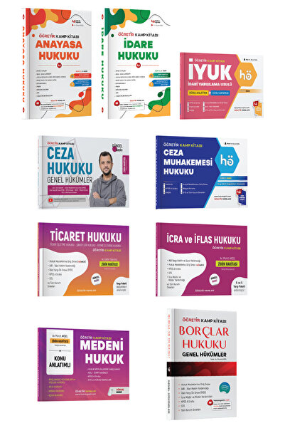 hukuk öğretir 2026 KPSS A HUKUK KONU ANLATIMLI KİTAP SETİ