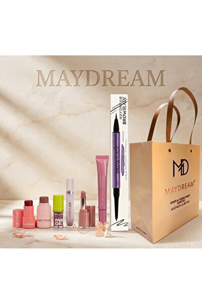 MAYDREAM مجموعة مكياج الأكثر مبيعاً مع قلم حواجب ماي دريم عالي الجودة مع هدية
