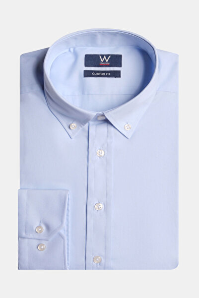W Collection MAVİ GRİ YAKA GÖMLEK
