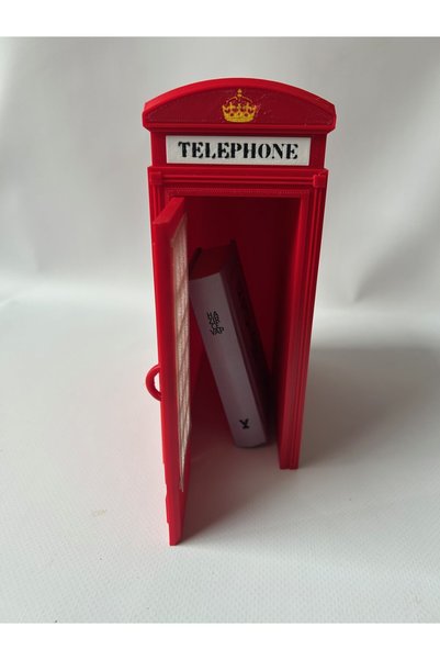 bambam 3d Accesoriu pentru bibliotecă, cabină telefonică londoneză, cabină telefonică Anglia, decorațiune pentru bibliotecă