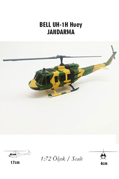 3DROBOTECH BELL UH-1H Huey Jandarma 1:72 Ölçek Model Helikopter