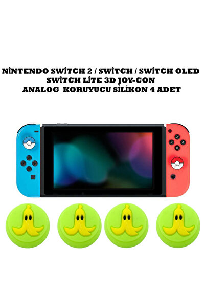 WOTOBE Switch/Switch 2/Switch Oled /Switch Lite Uyumlu Yeni 3D Analog Silikon...