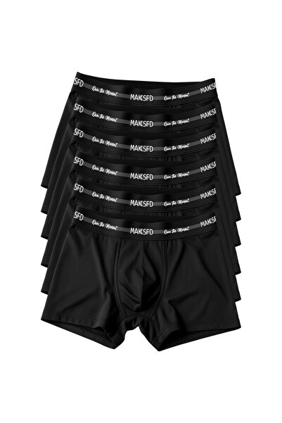 MAKSFD Premium 6'lı Erkek Boxer – Ultra Rahat ve Esnek İç Giyim – Erkek Boxer...