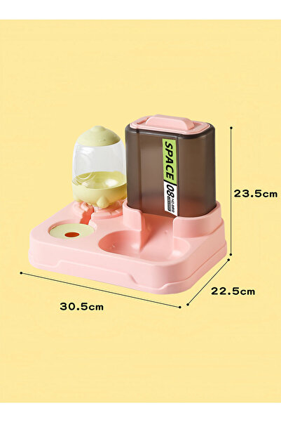 KidLe Automatic Food Feeder and Water Set Cat Feeder for Dogs Cats Pets Animals