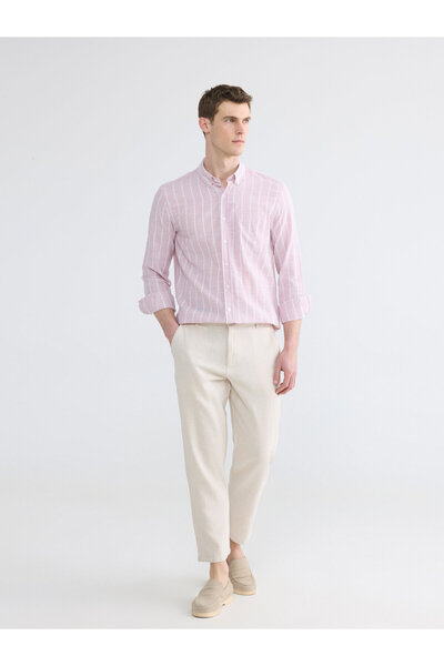 LC Waikiki Regular Fit Linen Blend Men's Chino Trousers