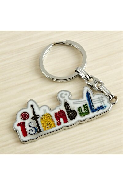 ZERO LAND Gldisptm Istanbul Written Metal (105313) Keychain-Silver Color
