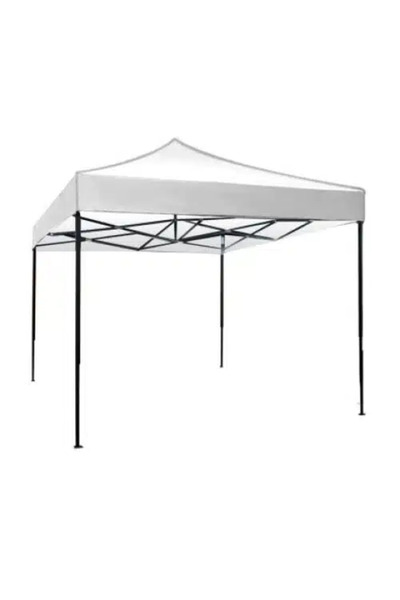 DealsReall Κορτ Περίπτερο 3x3μ DealsReall ®   Λευκός Πτυσσόμενος Μεταλλικός Σ...