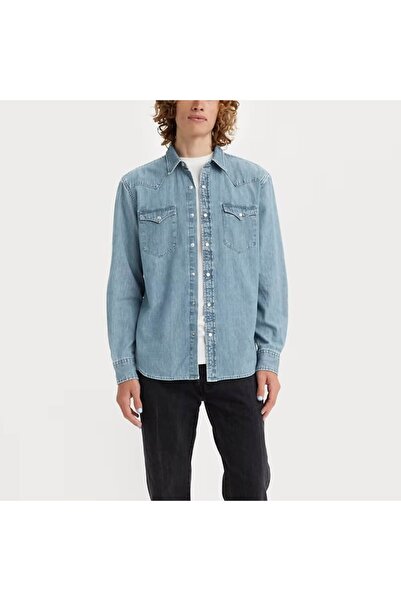 Levi's Double Pocket 100% Cotton Denim Shirt Men's DENIM SHIRT 85745
