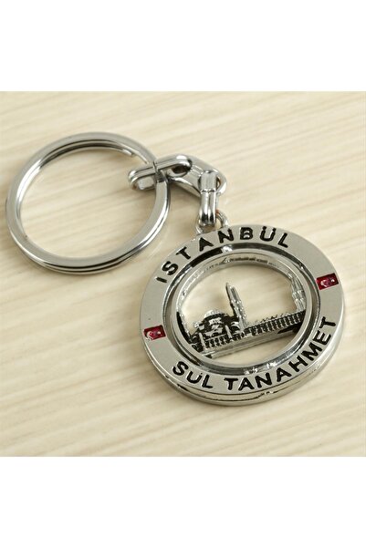 ZERO LAND Gldisptm Istanbul Written Metal (105311) Keychain-Silver Color