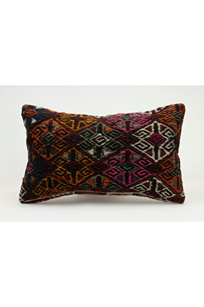 Kilim Whole Sale غطاء وسادة عتيق مصنوع يدويًا من الكليم والصوف، مقاس 30x50 سم