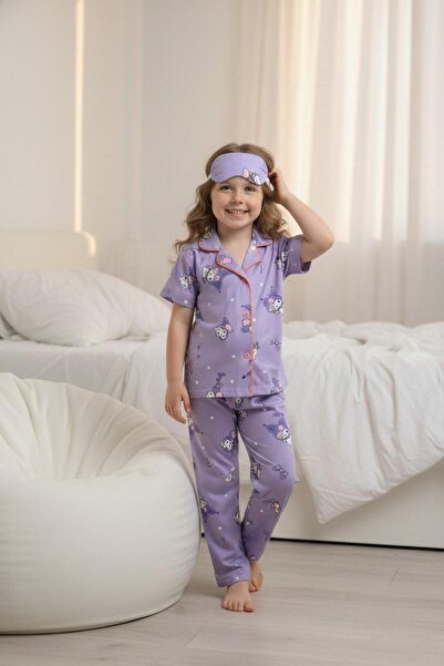 ÖRZİ Kids Κοριτσίστικο νυχτικό και σετ πιτζάμες με κοντά μανίκια, για 4/12 ετών