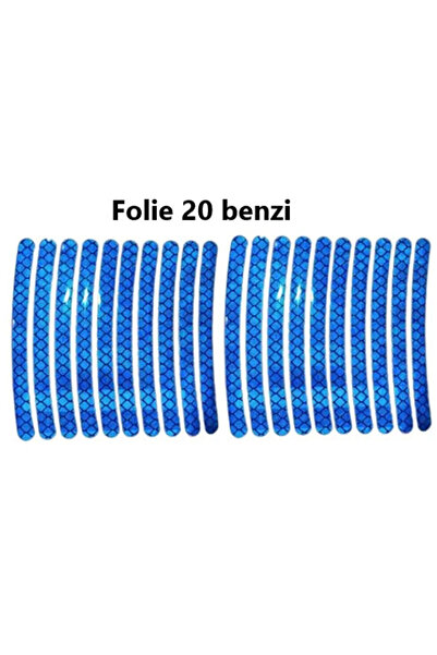 E-ANAMAG 20 Πορτοκαλί Ανακλαστικά Αυτοκόλλητα από Φύλλο Αλουμινίου