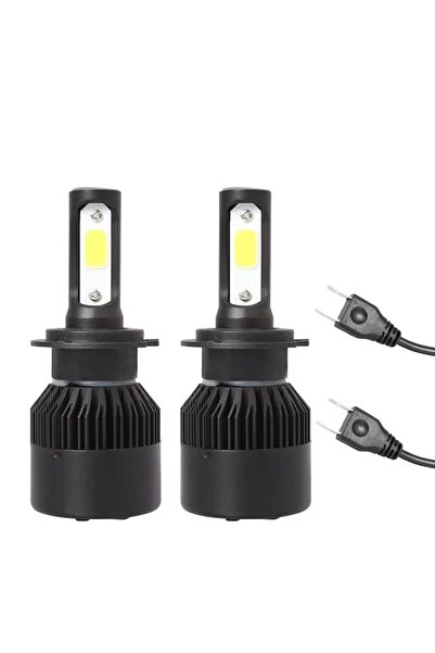 E-ANAMAG Set Becuri Auto H4 LED CANBUS, F2, 6000K 12V 24V 72W