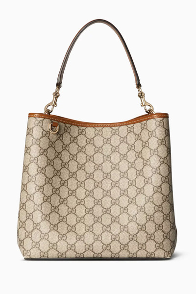GÜÇAY Medium Bucket Bag in G.G Canvas