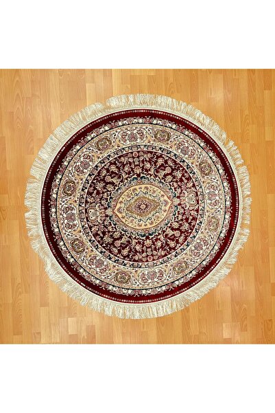 MEVLANA BAZAAR Yuvarlak Madalyon Desenli 200 x 200 CM İpek Halı