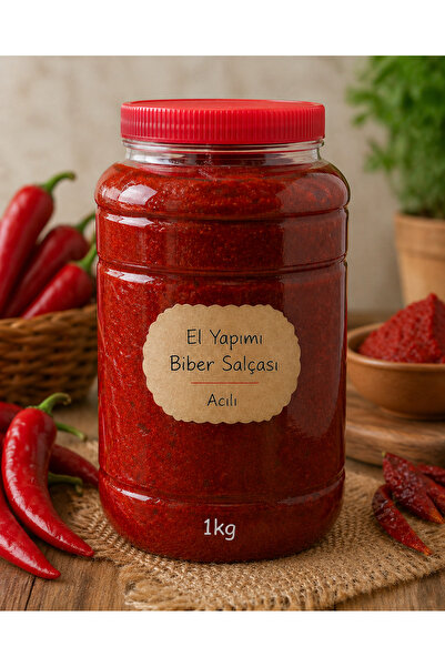 hataylım organik Biber salçası acı el yapımı güneş kurusu 1kg