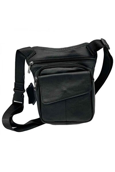 E-ANAMAG Μαύρη υφασμάτινη τσάντα