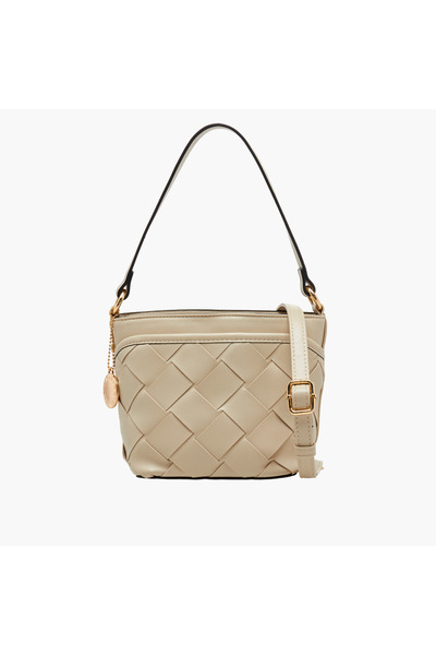Marina Galanti Textured Bucket Bag with Detachable Strap