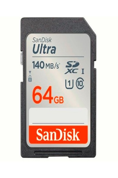 SanDisk Ultra UHS I 64GB SD Card 140MB/s-SDSDUNB-064G-GN6IN