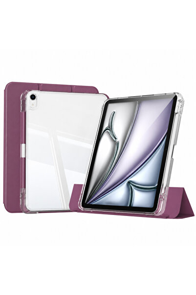 UnDePlus Apple iPad Air 11inç M4/M3/M2 Air 4/5.Nesil 10.9 Kılıf Kalem Bölmeli...