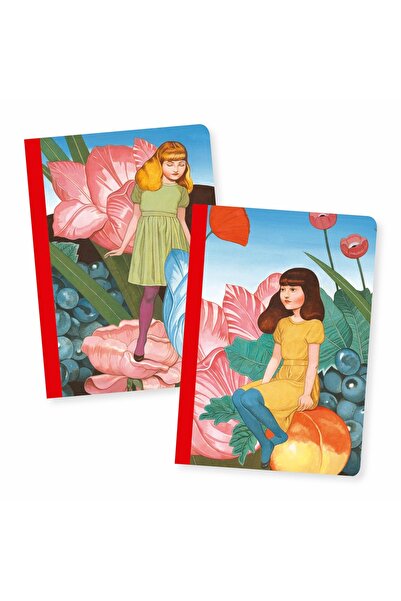 djeco Set of 2 Fedora notebooks,