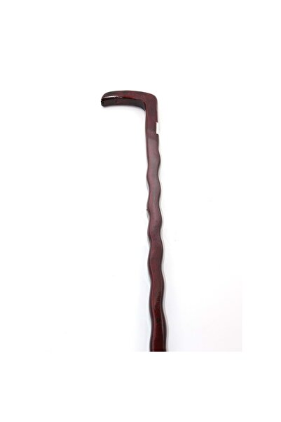 Genel Markalar Ahşap Baston 90 Cm Ergonomik Saplı Dayanıklı Yürüme Bastonu De...