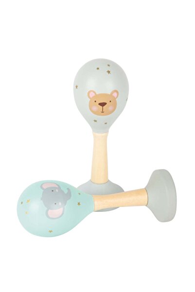 Small Foot Jingle Muzical Pastel – Set de 2 instrumente de percuție din lemn ...