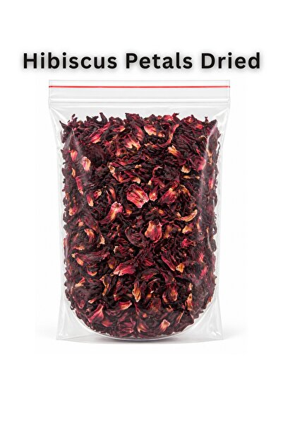 Zahr Hibiscus Petals Dried Premium – Karkade Tea, Roselle Flower Tea, Gudhal Phool – Natural Herbal Tea for Refreshing Drink & Wellness – Caffeine Free Loose Flowers