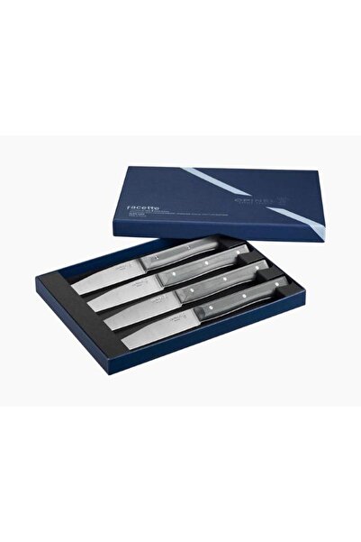 Opinel Set de 4 cuțite de masă Facette, ardezie