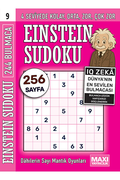 MAXİ Sudoku Dahilerin Sayı ve Mantık Oyunları 9