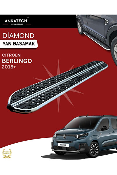 ANKATECH Citroen Berlingo 3 Diamond Krom Yan Basamak 203 Cm 2018 Üzeri