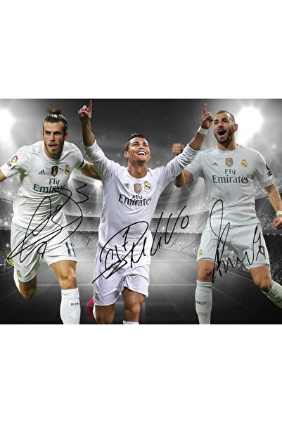 ALAYRA International Alayra Framed Cristiano Ronaldo Karim Benzema Gareth Bal...